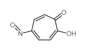 2,4,6-Cycloheptatrien-1-one,2-hydroxy-5-nitroso- structure