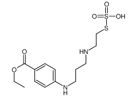 4-[[3-[[2-(Sulfothio)ethyl]amino]propyl]amino]benzoic acid 1-ethyl ester Structure