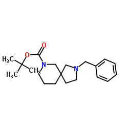 tert-butyl 2-benzyl-2,7-diazaspiro[4.5]decane-7-carboxylate Structure