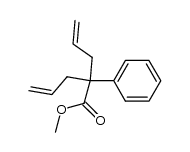 methyl 2-phenyl-2-(prop-2-enyl)pent-4-enoate Structure