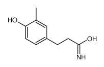 3-(4-Hydroxy-3-methylphenyl)propionamide Structure