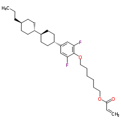 6-{2,6-Difluoro-4-[(1r,1's,4r,4'S)-4'-propyl-1,1'-bi(cyclohexyl)-4-yl]phenoxy}hexyl acrylate结构式