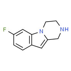 Pyrazino[1,2-a]indole, 7-fluoro-1,2,3,4-tetrahydro- (9CI)结构式