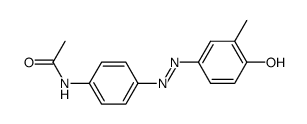 4-Acetamido-3'-methyl-4'-hydroxy-azobenzol结构式