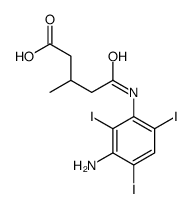 3'-Amino-2',4',6'-triiodo-3-methylglutaranilic acid structure