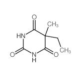 2,4,6(1H,3H,5H)-Pyrimidinetrione,5-ethyl-5-methyl- Structure