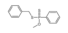 benzylsulfanyl-methoxy-phenyl-sulfanylidene-λ5-phosphane结构式