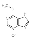 9H-Purine,6-(methylthio)-, 3-oxide结构式