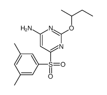 2-butan-2-yloxy-6-(3,5-dimethylphenyl)sulfonylpyrimidin-4-amine Structure