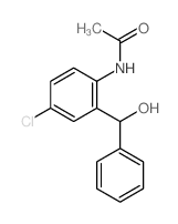 Acetamide,N-[4-chloro-2-(hydroxyphenylmethyl)phenyl]- Structure