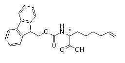 (S)-N-Fmoc-2-(5'-pentenyl)alanine structure