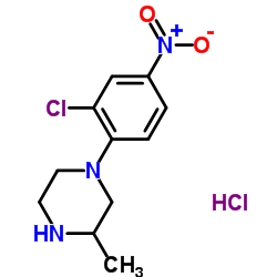 1-(2-CHLORO-4-NITROPHENYL)-3-METHYLPIPERAZINE HYDROCHLORIDE structure
