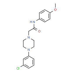 2-[4-(3-CHLOROPHENYL)PIPERAZINO]-N-(4-METHOXYPHENYL)ACETAMIDE picture