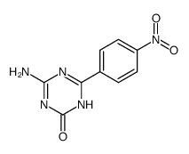 4-amino-6-(4-nitro-phenyl)-1H-[1,3,5]triazin-2-one结构式
