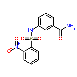 3-{[(2-Nitrophenyl)sulfonyl]amino}benzamide结构式