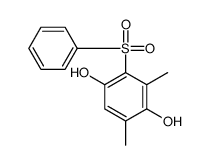2-(benzenesulfonyl)-3,5-dimethylbenzene-1,4-diol结构式