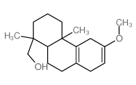 1-Phenanthrenemethanol,1,2,3,4,4a,5,8,9,10,10a-decahydro-6-methoxy-1,4a-dimethyl-, (1S,4aS,10aR)-结构式