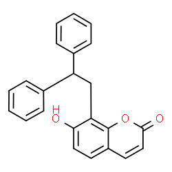 8-(2,2-Diphenylethyl)-7-hydroxy-2H-1-benzopyran-2-one结构式