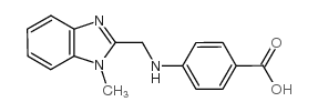 4-[(1-methylbenzimidazol-2-yl)methylamino]benzoic acid Structure