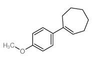 1-(4-methoxyphenyl)cycloheptene结构式