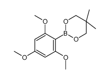 2-(2,4,6-trimethoxyphenyl)-5,5-dimethyl-1,3,2-dioxaborinane structure