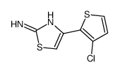 2-Amino-4-(3-chlorothien-2-yl)-1,3-thiazole Structure