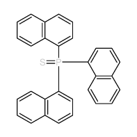 Phosphine sulfide,tri-1-naphthalenyl-结构式