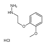 [2-(2-methoxyphenoxy)ethylamino]azanium,chloride Structure