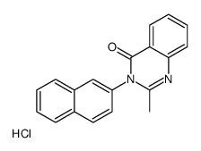 2-methyl-3-naphthalen-2-ylquinazolin-4-one,hydrochloride Structure