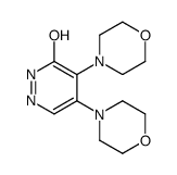 4,5-dimorpholin-4-yl-1H-pyridazin-6-one结构式