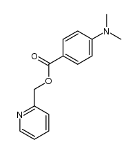 4-N,N-dimethylaminobenzoic acid 2-pyridinylmethyl ester结构式