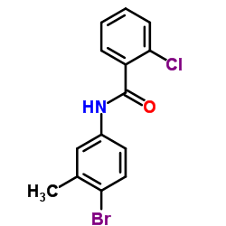 N-(4-Bromo-3-methylphenyl)-2-chlorobenzamide结构式