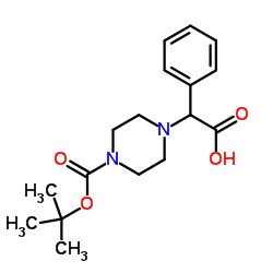 2-(4-Boc-Piperazinyl)-2-phenylacetic acid structure