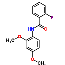 2-Fluoro-N-(2,4-dimethoxyphenyl)benzamide structure