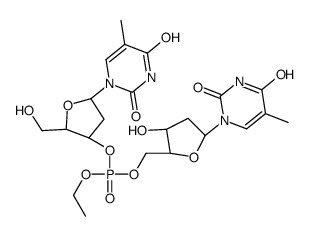 P-ethylthymidylyl-(3'-5')-thymidine结构式