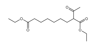 2-acetyl-nonanedioic acid diethyl ester Structure