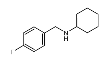 N-[(4-fluorophenyl)methyl]cyclohexanamine Structure