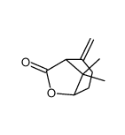 (1S,5R)-8,8-dimethyl-4-methylidene-7-oxabicyclo[3.2.1]octan-6-one结构式