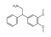 2-(3,4-dimethoxyphenyl)-2-phenylethylamine结构式