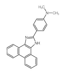 N,N-dimethyl-4-(1H-phenanthro[9,10-d]imidazol-2-yl)aniline结构式