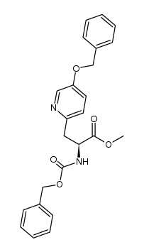 (S)-methyl 2-(((benzyloxy)carbonyl)amino)-3-(5-(benzyloxy)pyridin-2-yl)propanoate Structure