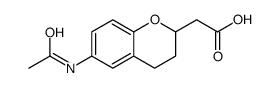 2-(6-acetamido-3,4-dihydro-2H-chromen-2-yl)acetic acid Structure