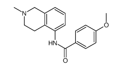 4-Methoxy-N-(1,2,3,4-tetrahydro-2-methylisoquinolin-5-yl)benzamide结构式