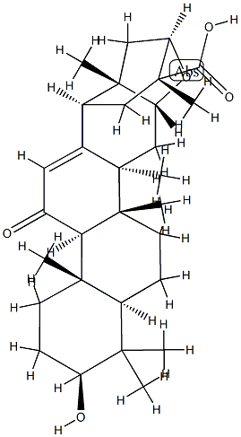 16α,21α-Epoxy-3β-hydroxy-11-oxoolean-12-en-30-oic acid结构式