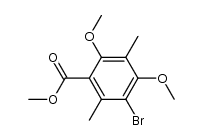 methyl 5-bromo-2,4-dimethoxy-3,6-dimethylbenzoate结构式