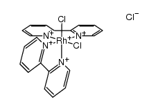 [Rh(2,2'-bipyridine)2Cl2]Cl Structure