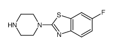 6-fluoro-2-(piperazin-1-yl)benzo[d]thiazole Structure