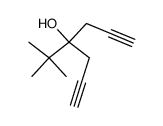 4-tert-butyl-hepta-1,6-diyn-4-ol结构式
