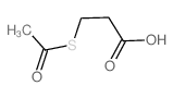 3-(乙酰硫代)丙酸结构式