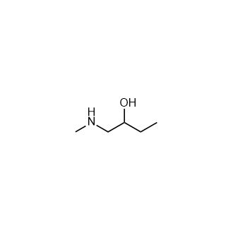 1-(甲基氨基)丁-2-醇结构式